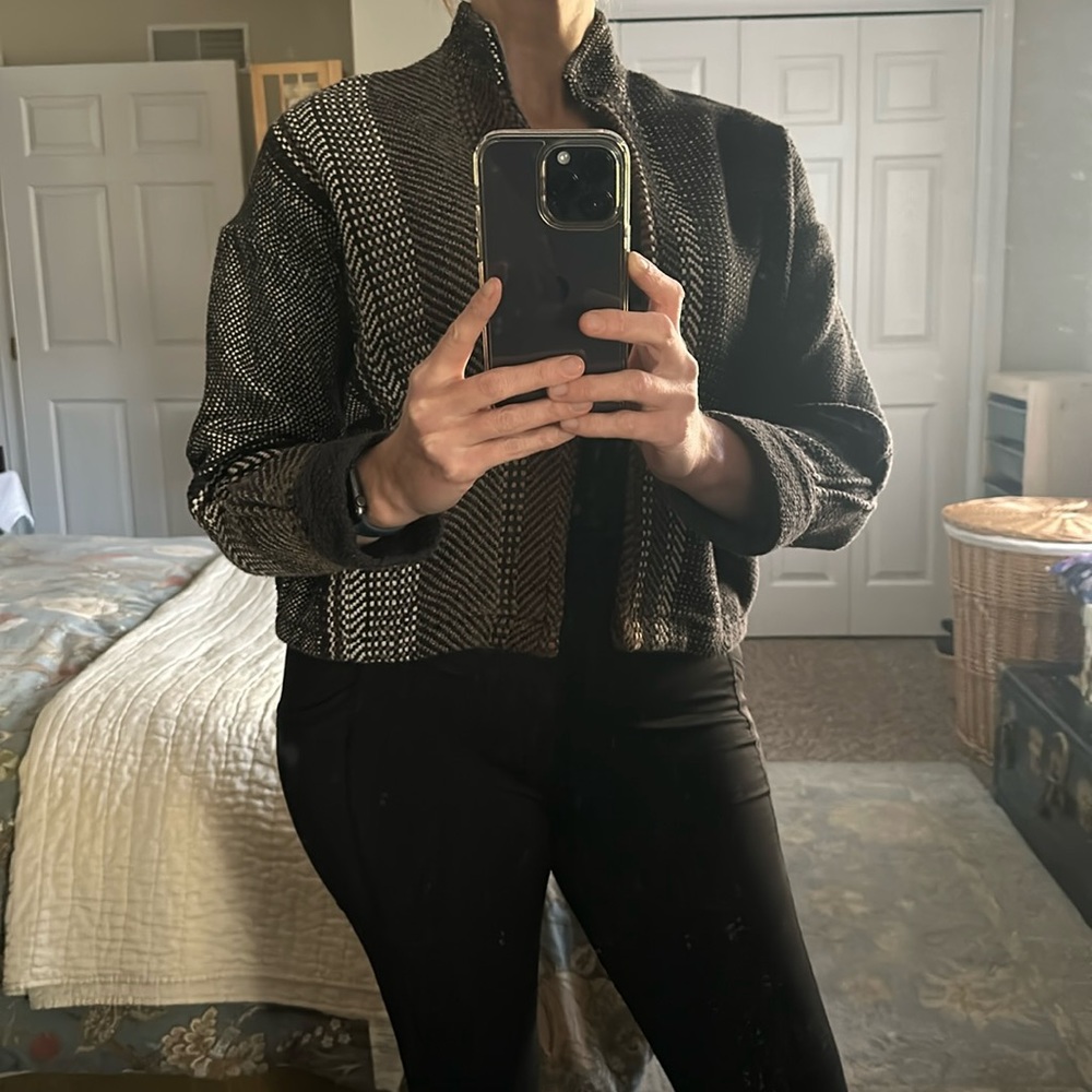 Jesamie handwoven bomber jacket